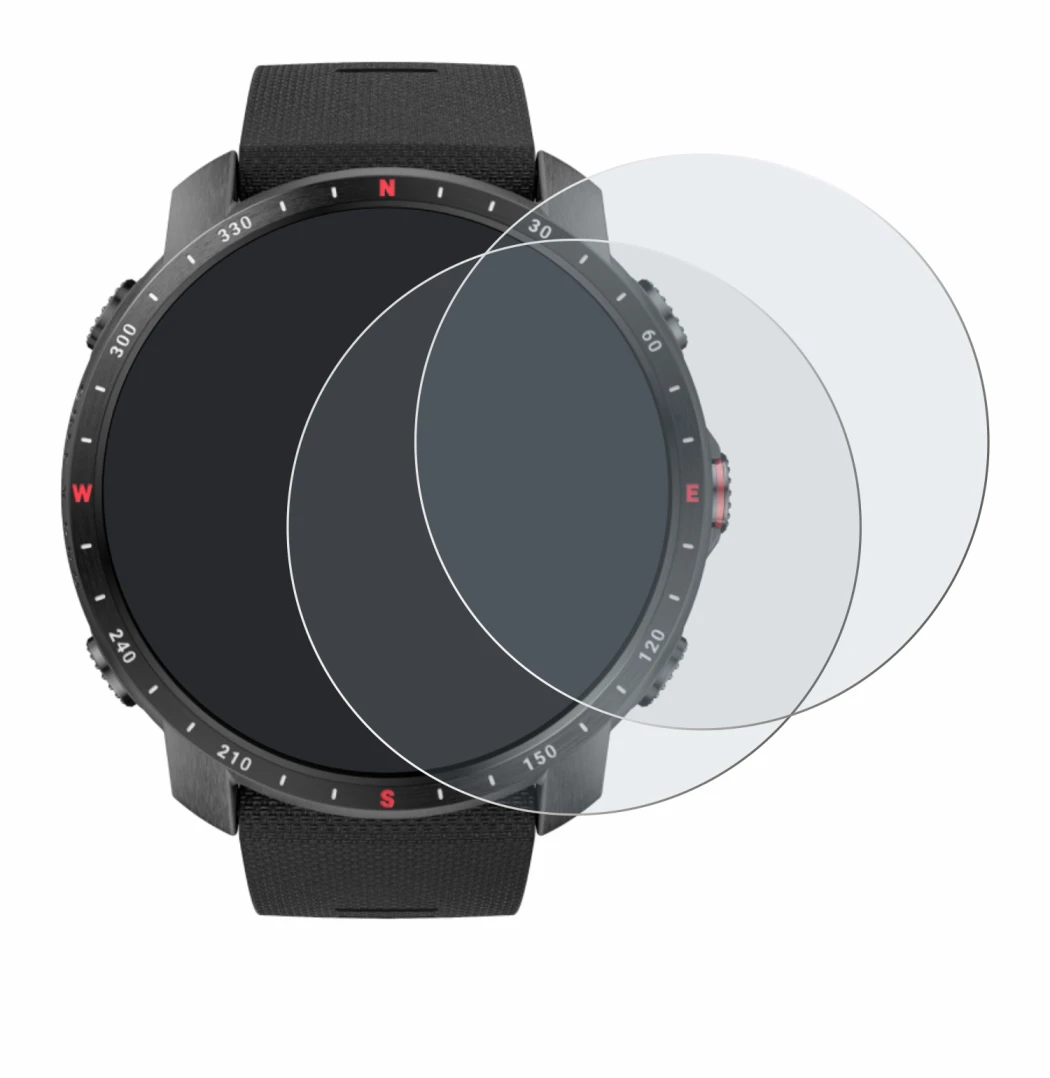 Imagen del dispositivo Polar Grit X Pro con una amplia variedad de protectores de pantalla.