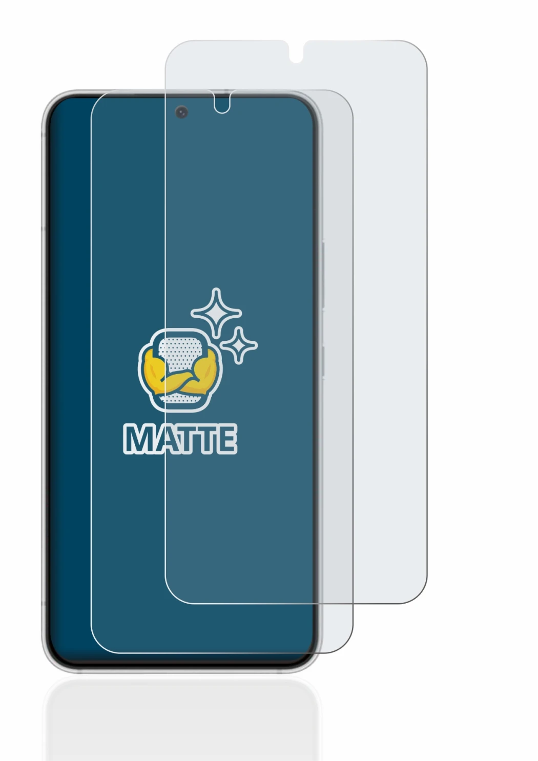 Imagen del dispositivo Samsung Galaxy S22 5G con una amplia variedad de protectores de pantalla.