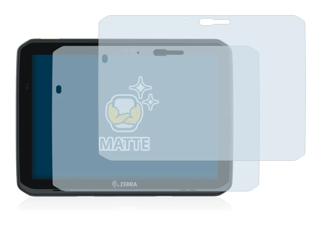 Imagen del dispositivo Zebra ET80 con una amplia variedad de protectores de pantalla.