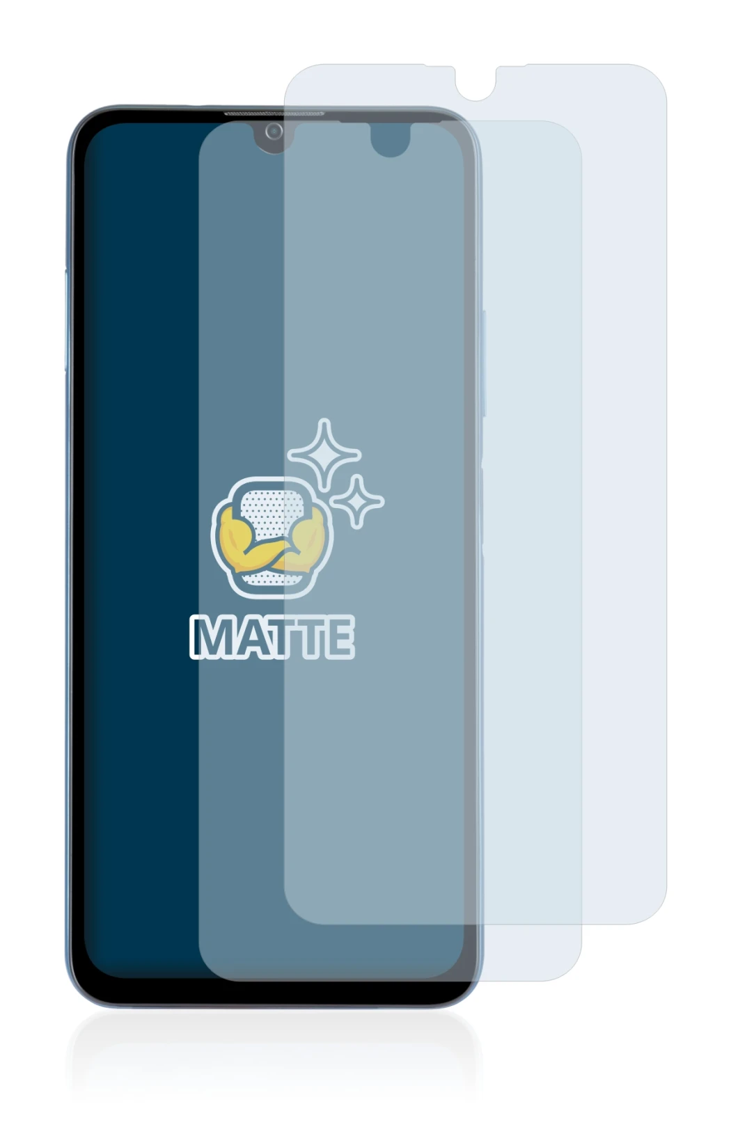 Imagen del dispositivo ZTE Blade A71 con una amplia variedad de protectores de pantalla.