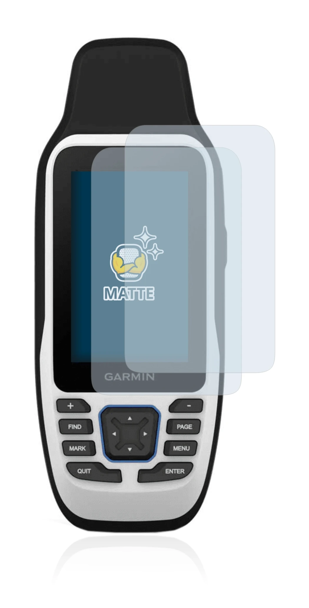Imagen del dispositivo Garmin GPSMAP 79s con una amplia variedad de protectores de pantalla.