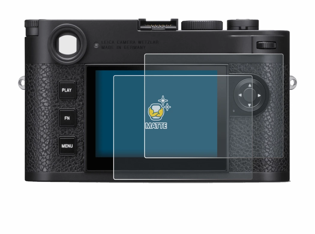 Imagen del dispositivo Leica M11 con una amplia variedad de protectores de pantalla.