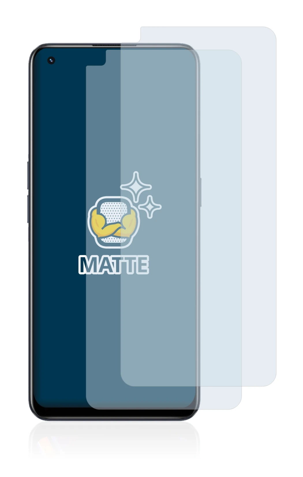 Imagen del dispositivo realme 9 Pro Plus con una amplia variedad de protectores de pantalla.