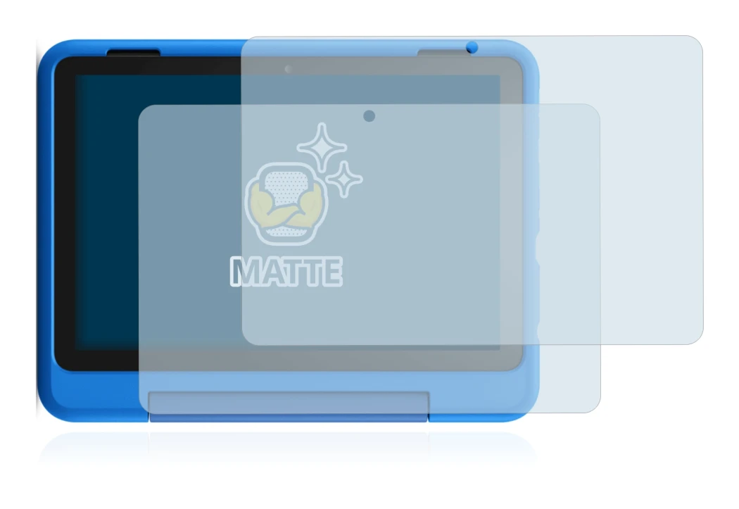 Imagen del dispositivo Amazon Fire HD 8 Kids Pro Edition 2021 (10a Gen.) con una amplia variedad de protectores de pantalla.
