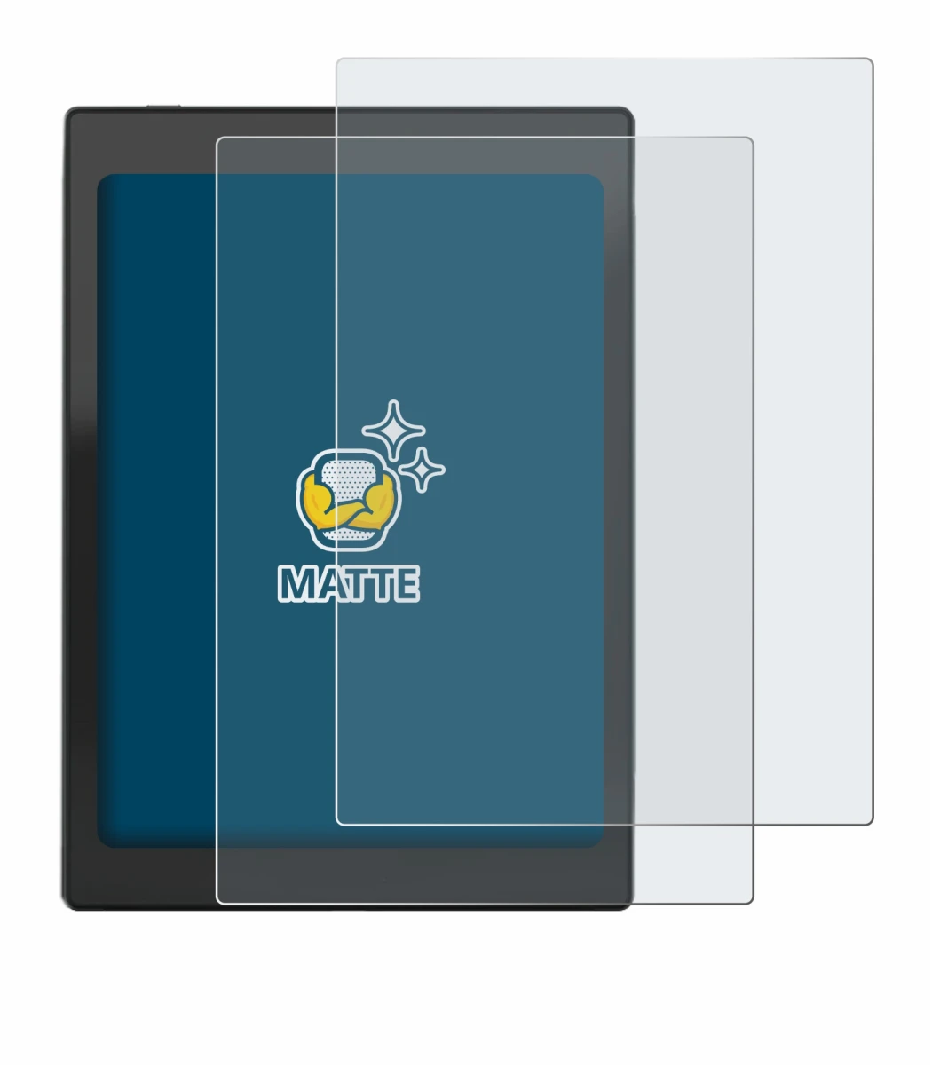 Imagen del dispositivo Boox Nova Air C con una amplia variedad de protectores de pantalla.