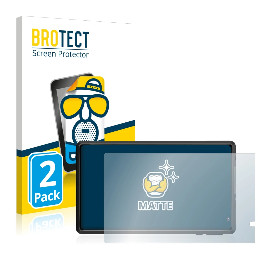 Parte frontal de un envase de producto con el logotipo de la marca BROTECT. Al lado se muestra el dispositivo Pritom L8 con su