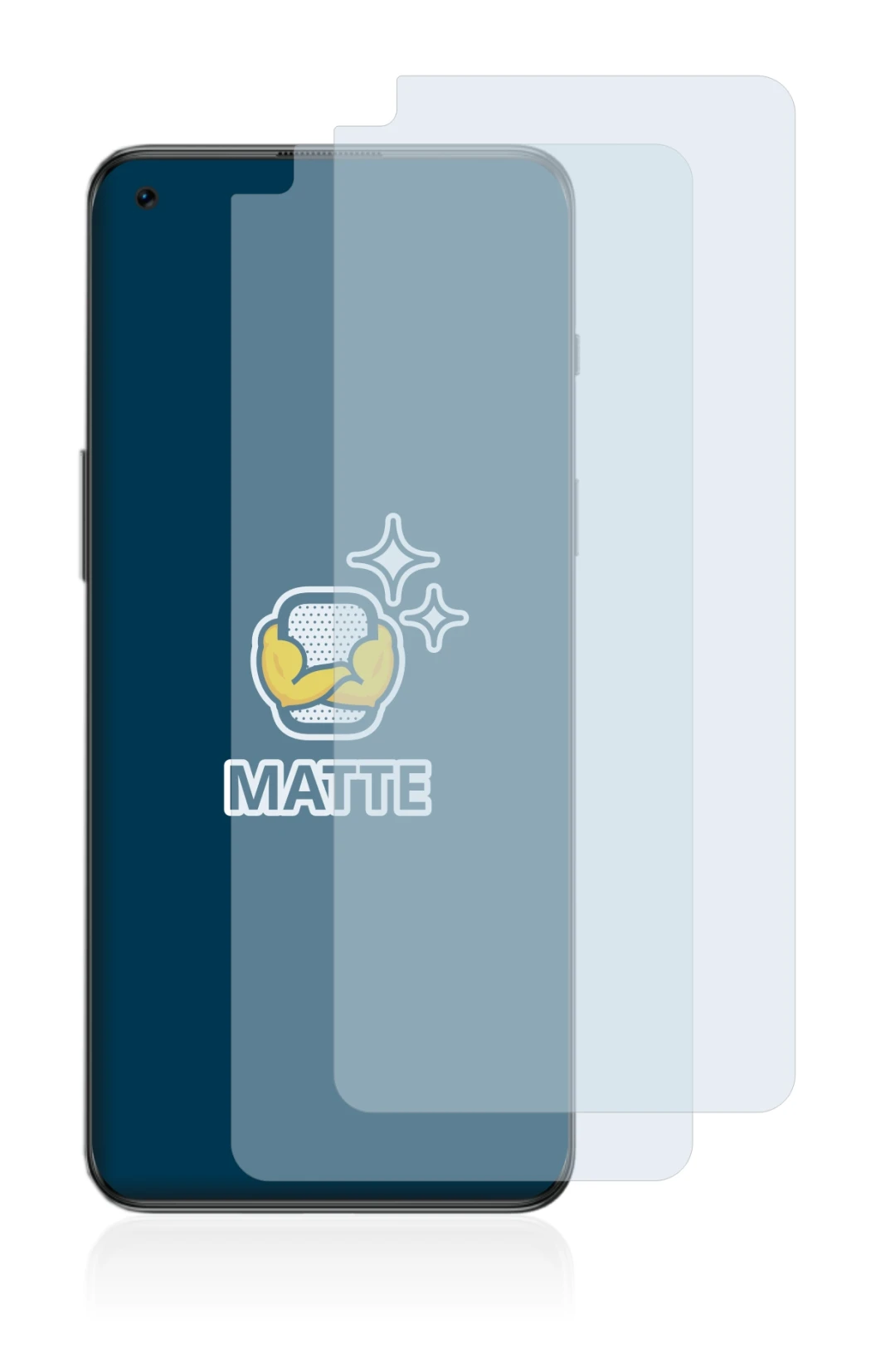 Imagen del dispositivo OnePlus Nord 2T 5G con una amplia variedad de protectores de pantalla.