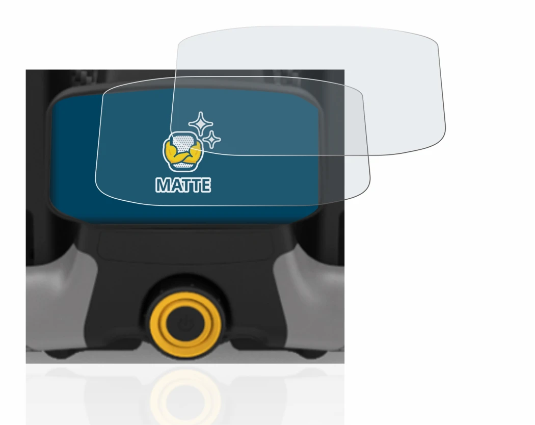 Imagen del dispositivo PowaKaddy CT8 con una amplia variedad de protectores de pantalla.