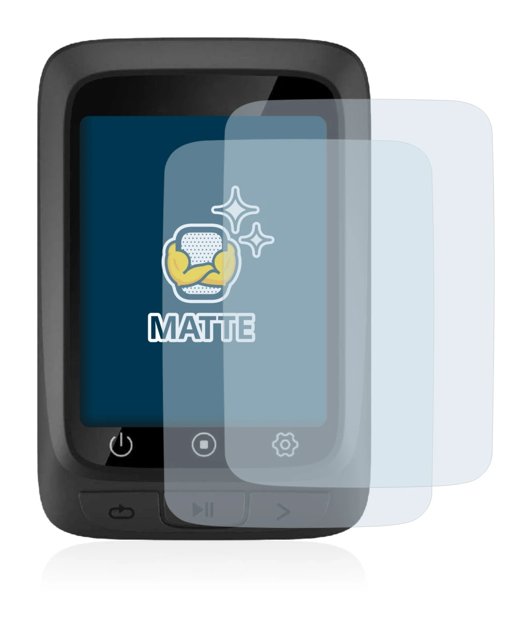 Imagen del dispositivo CooSpo BC107 con una amplia variedad de protectores de pantalla.