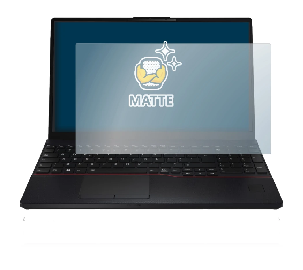 Imagen del dispositivo Fujitsu Lifebook E5512 con una amplia variedad de protectores de pantalla.