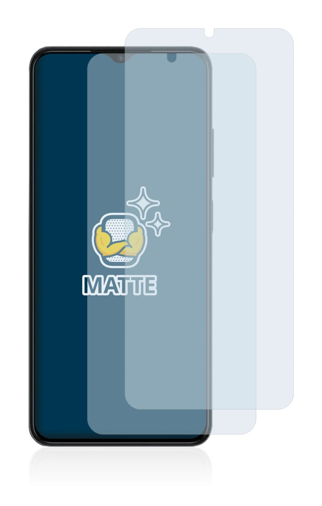 Imagen del dispositivo ZTE Blade V40 Design con una amplia variedad de protectores de pantalla.