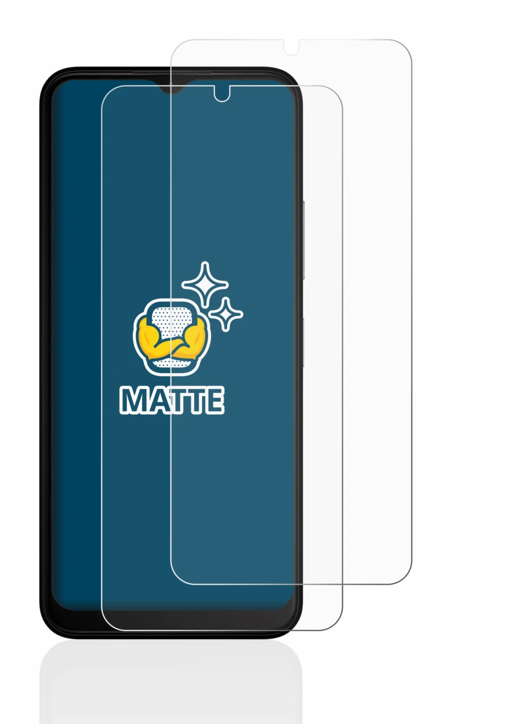Imagen del dispositivo Nokia C22 con una amplia variedad de protectores de pantalla.