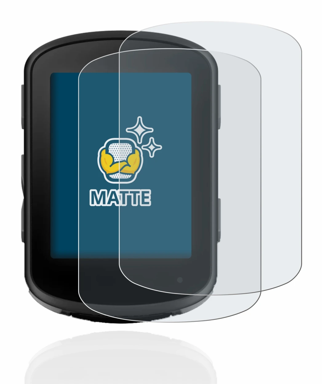 Imagen del dispositivo Garmin Edge 840 con una amplia variedad de protectores de pantalla.