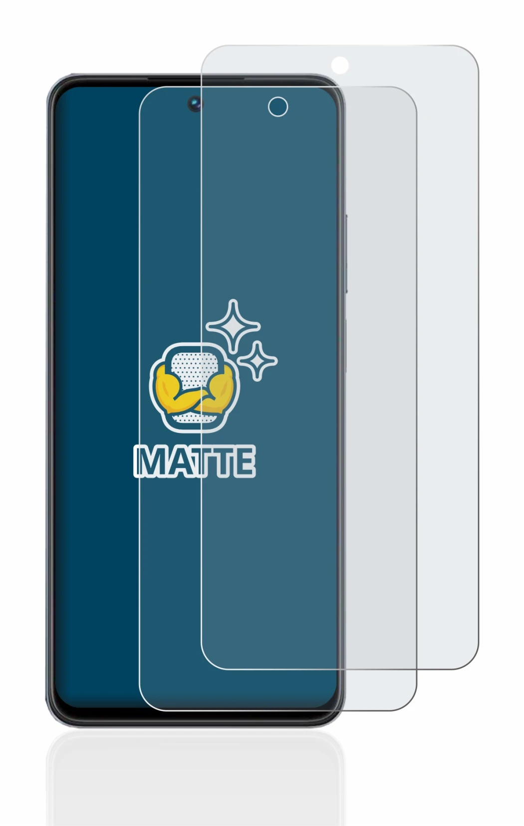 Imagen del dispositivo realme C55 con una amplia variedad de protectores de pantalla.