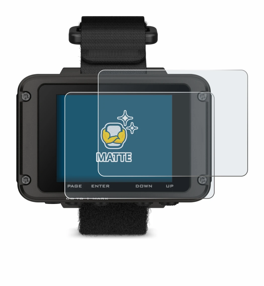 Imagen del dispositivo Garmin Foretrex 801 con una amplia variedad de protectores de pantalla.