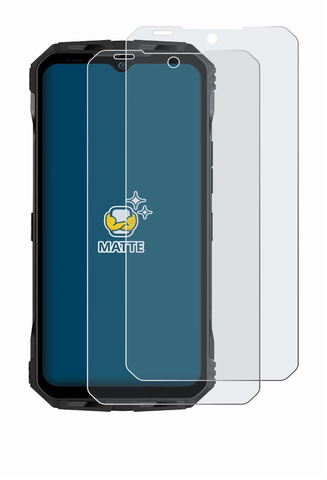 Imagen del dispositivo Doogee V30 con una amplia variedad de protectores de pantalla.