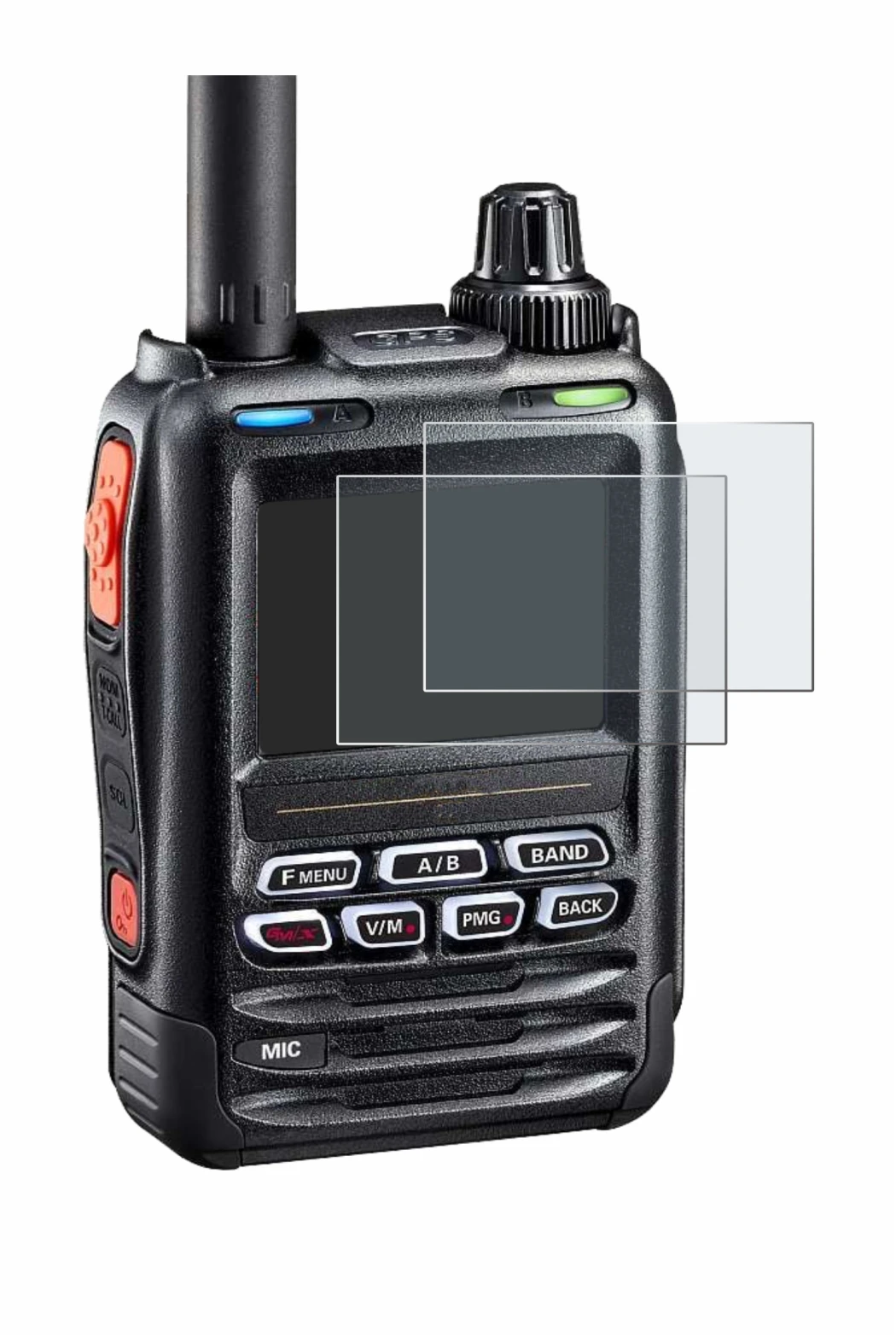 Imagen del dispositivo Yaesu FT-5DE/DR con una amplia variedad de protectores de pantalla.