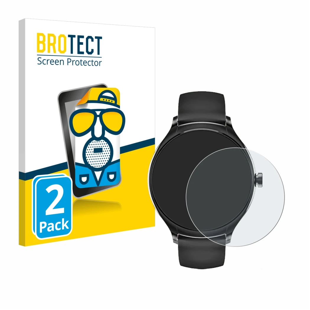 Parte frontal de un envase de producto con el logotipo de la marca BROTECT. Al lado se muestra el dispositivo Pireware Harmony
