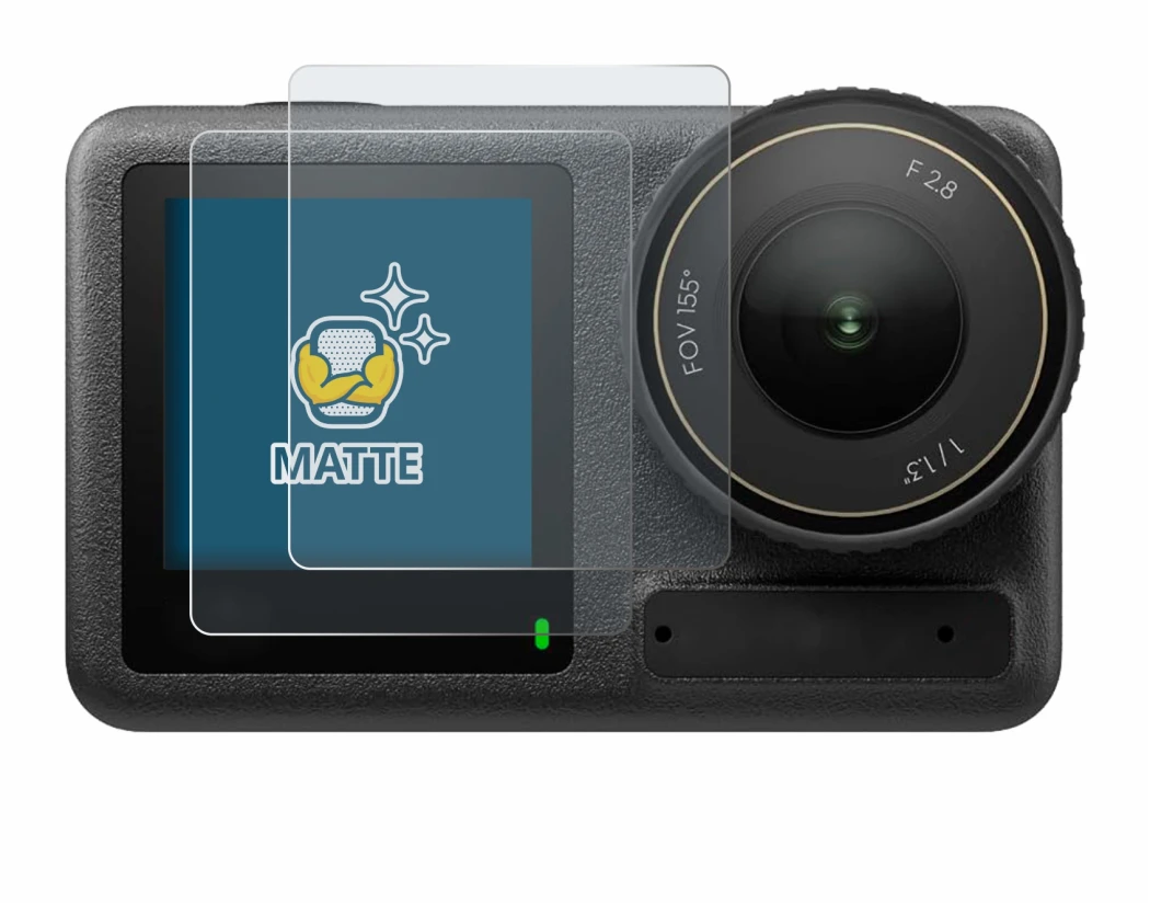 Imagen del dispositivo DJI Osmo Action 4 (Pantalla delantera) con una amplia variedad de protectores de pantalla.