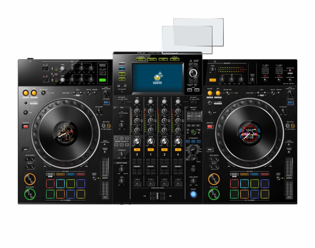 Imagen del dispositivo Pioneer XDJ -XZ con una amplia variedad de protectores de pantalla.