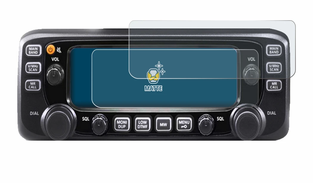 Imagen del dispositivo Icom IC-2730E con una amplia variedad de protectores de pantalla.