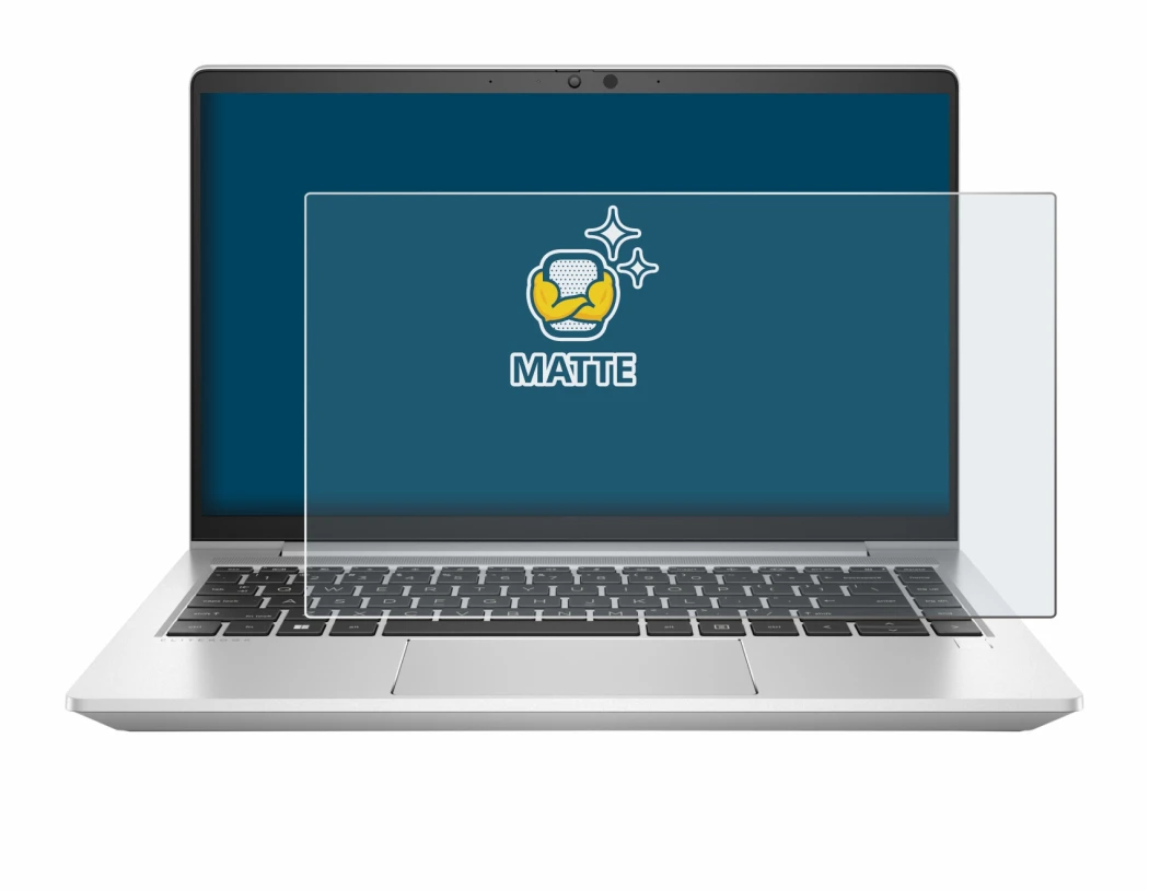 Imagen del dispositivo HP EliteBook 645 G10 con una amplia variedad de protectores de pantalla.