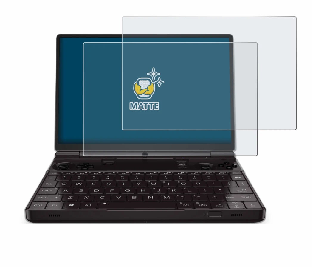 Imagen del dispositivo GPD Win Max 2 2023 con una amplia variedad de protectores de pantalla.