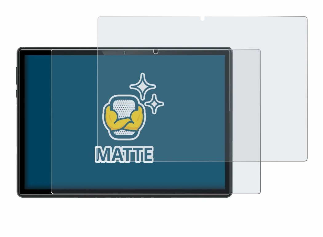 Imagen del dispositivo Doogee U10 con una amplia variedad de protectores de pantalla.