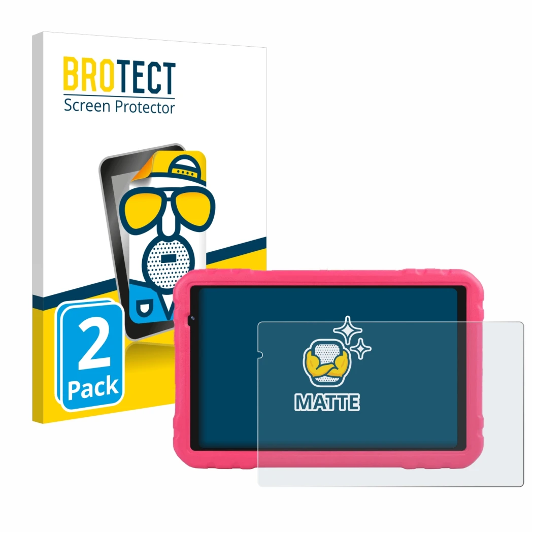 Parte frontal de un envase de producto con el logotipo de la marca BROTECT. Al lado se muestra el dispositivo Aocwei x500 con