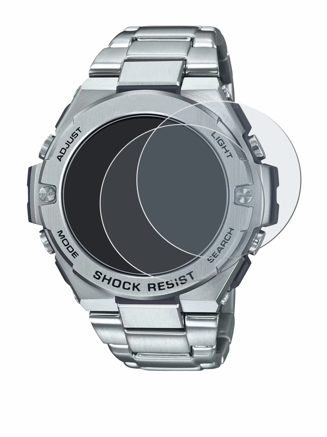 Imagen del dispositivo Casio G-Shock GST-B500D-1A con una amplia variedad de protectores de pantalla.
