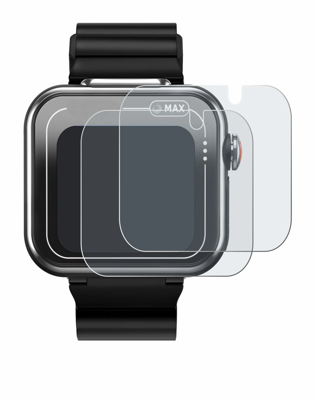 Imagen del dispositivo Vtech Kidizoom Smartwatch MAX con una amplia variedad de protectores de pantalla.
