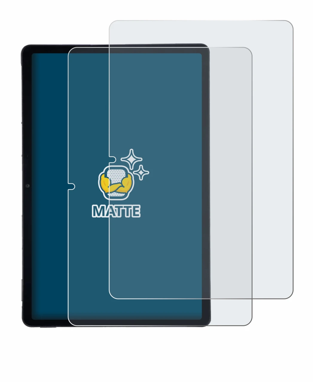 Imagen del dispositivo AGM Pad P2 con una amplia variedad de protectores de pantalla.