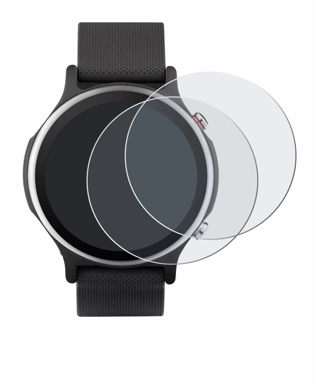 Imagen del dispositivo ASUS VivoWatch 6 con una amplia variedad de protectores de pantalla.