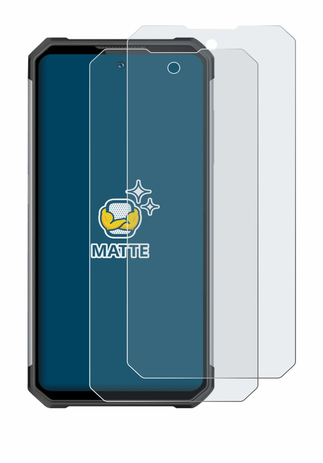Imagen del dispositivo Oukitel WP27 con una amplia variedad de protectores de pantalla.