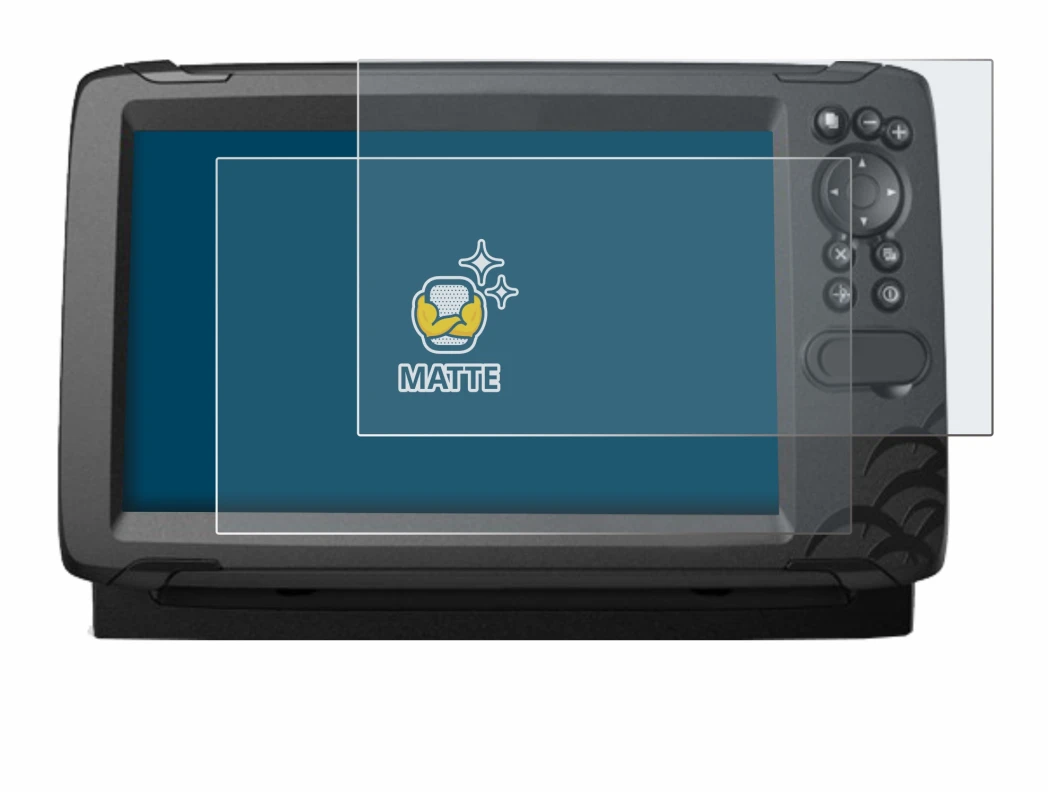 Imagen del dispositivo Lowrance HOOK Reveal 9 con una amplia variedad de protectores de pantalla.