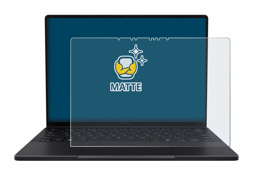 Imagen del dispositivo ASUS ProArt PX13 con una amplia variedad de protectores de pantalla.