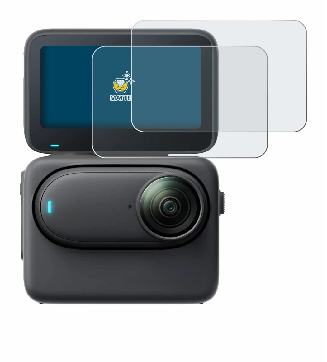 Imagen del dispositivo Insta360 Go 3S con una amplia variedad de protectores de pantalla.
