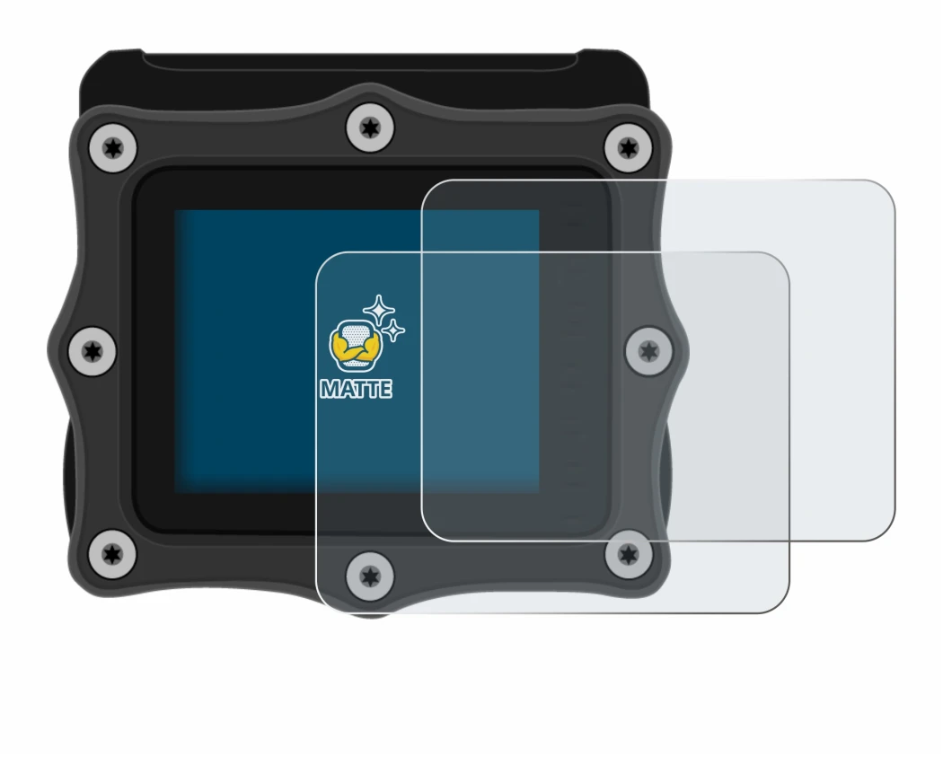 Imagen del dispositivo Shearwater Perdix dive computer con una amplia variedad de protectores de pantalla.