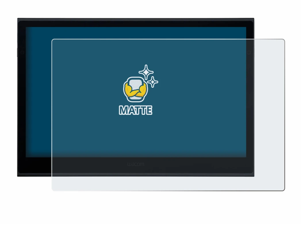 Imagen del dispositivo Wacom Movink 13 con una amplia variedad de protectores de pantalla.