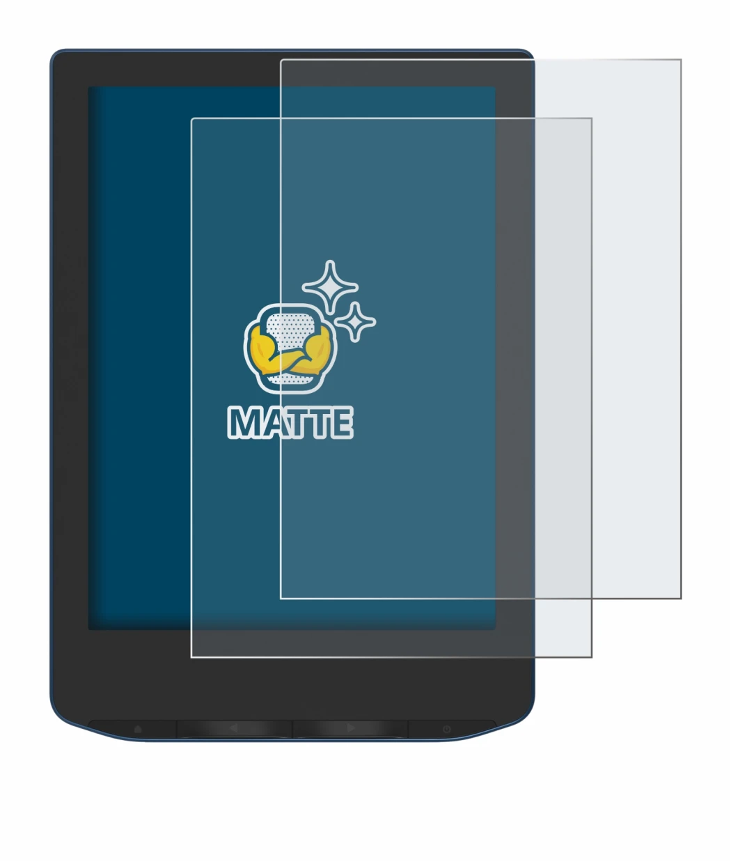 Imagen del dispositivo PocketBook Verse Pro Color con una amplia variedad de protectores de pantalla.