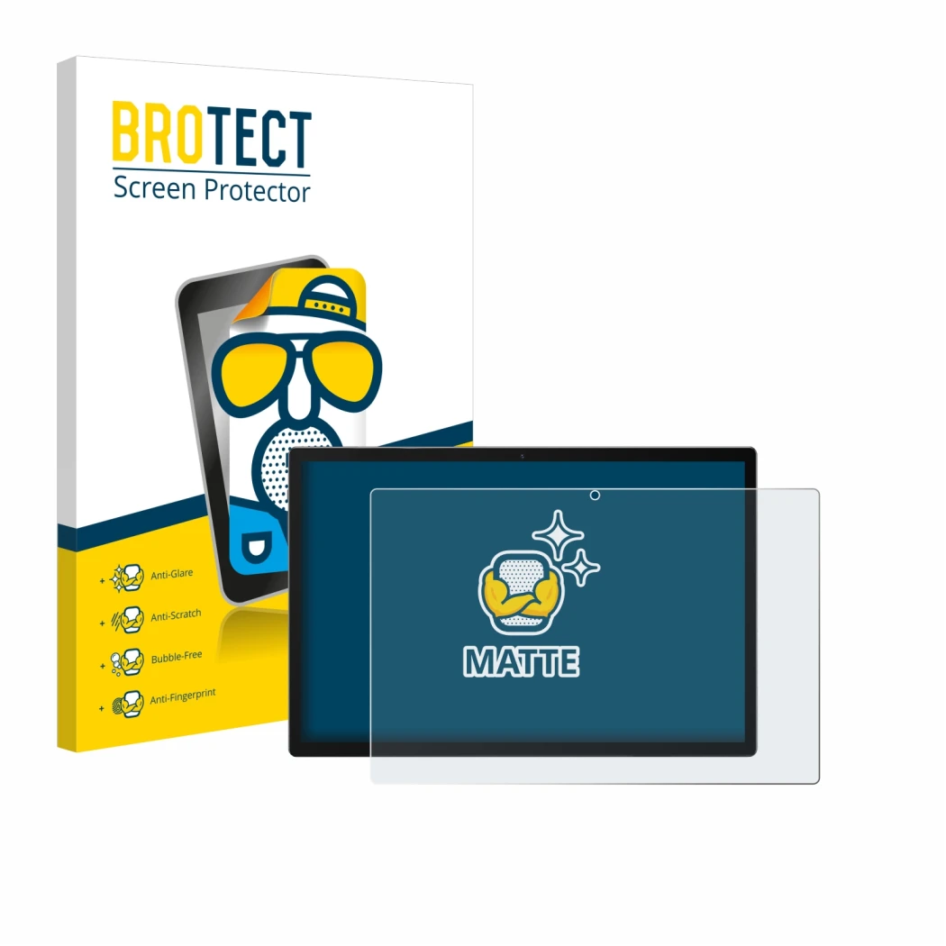 Parte frontal de un envase de producto con el logotipo de la marca BROTECT. Al lado se muestra el dispositivo Meswao MES-B2 14