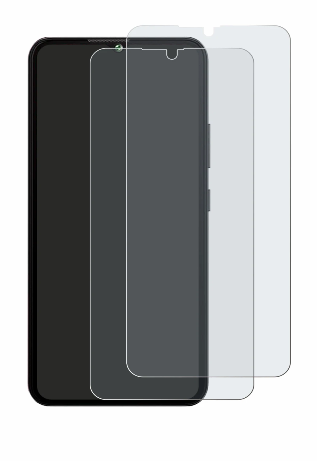 Imagen del dispositivo Cubot A10 con una amplia variedad de protectores de pantalla.