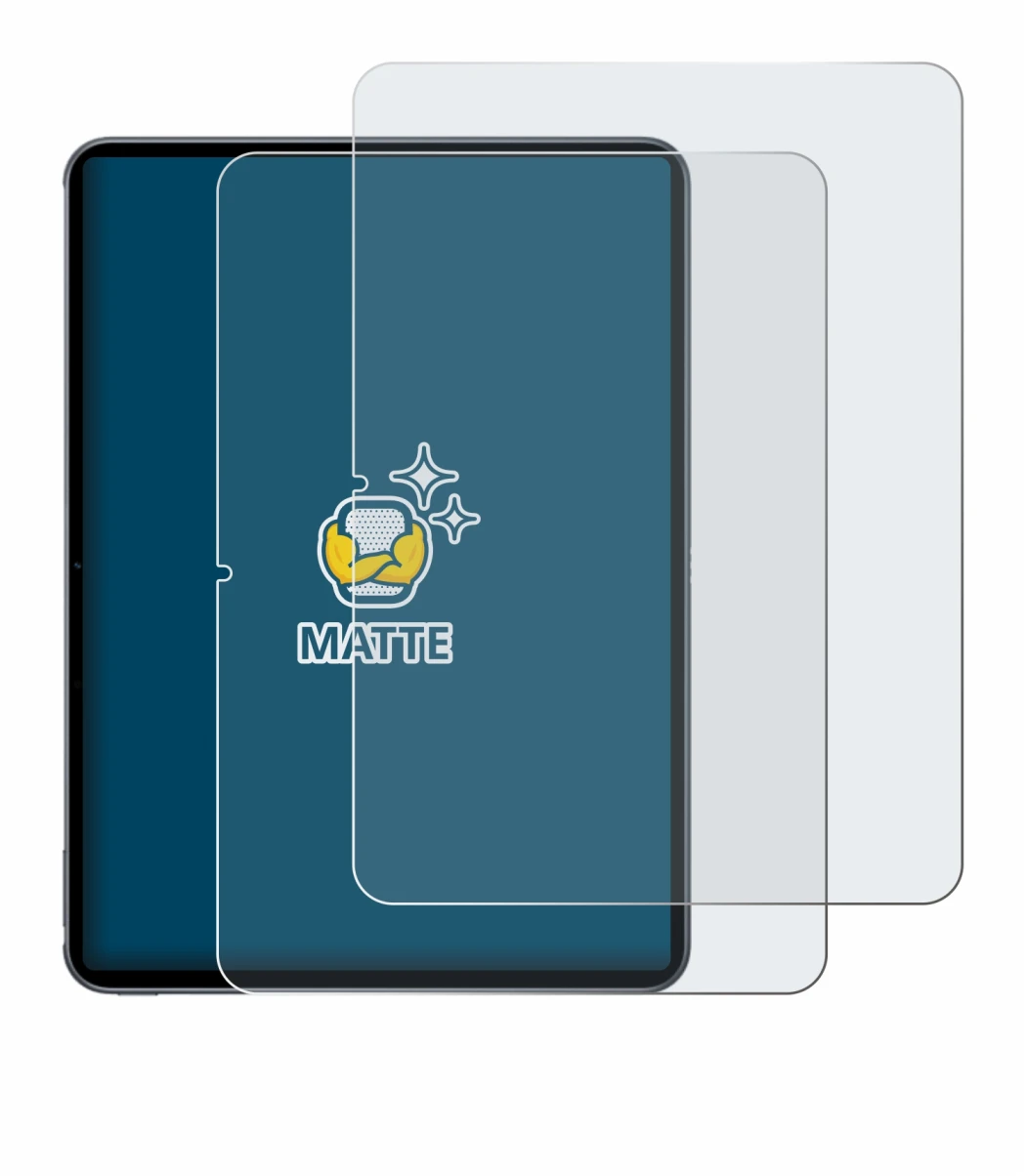 Imagen del dispositivo OnePlus Pad 2 (retrato) con una amplia variedad de protectores de pantalla.