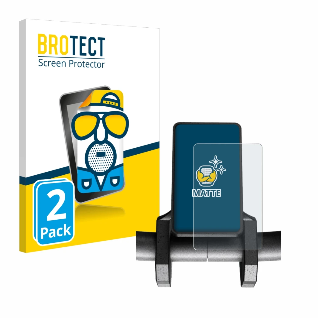 Parte frontal de un envase de producto con el logotipo de la marca BROTECT. Al lado se muestra el dispositivo Joyor S8-S V1 co