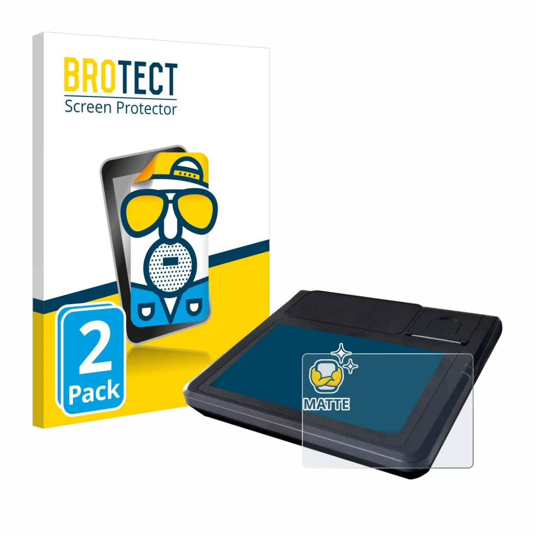 Parte frontal de un envase de producto con el logotipo de la marca BROTECT. Al lado se muestra el dispositivo Techfive ECR 100