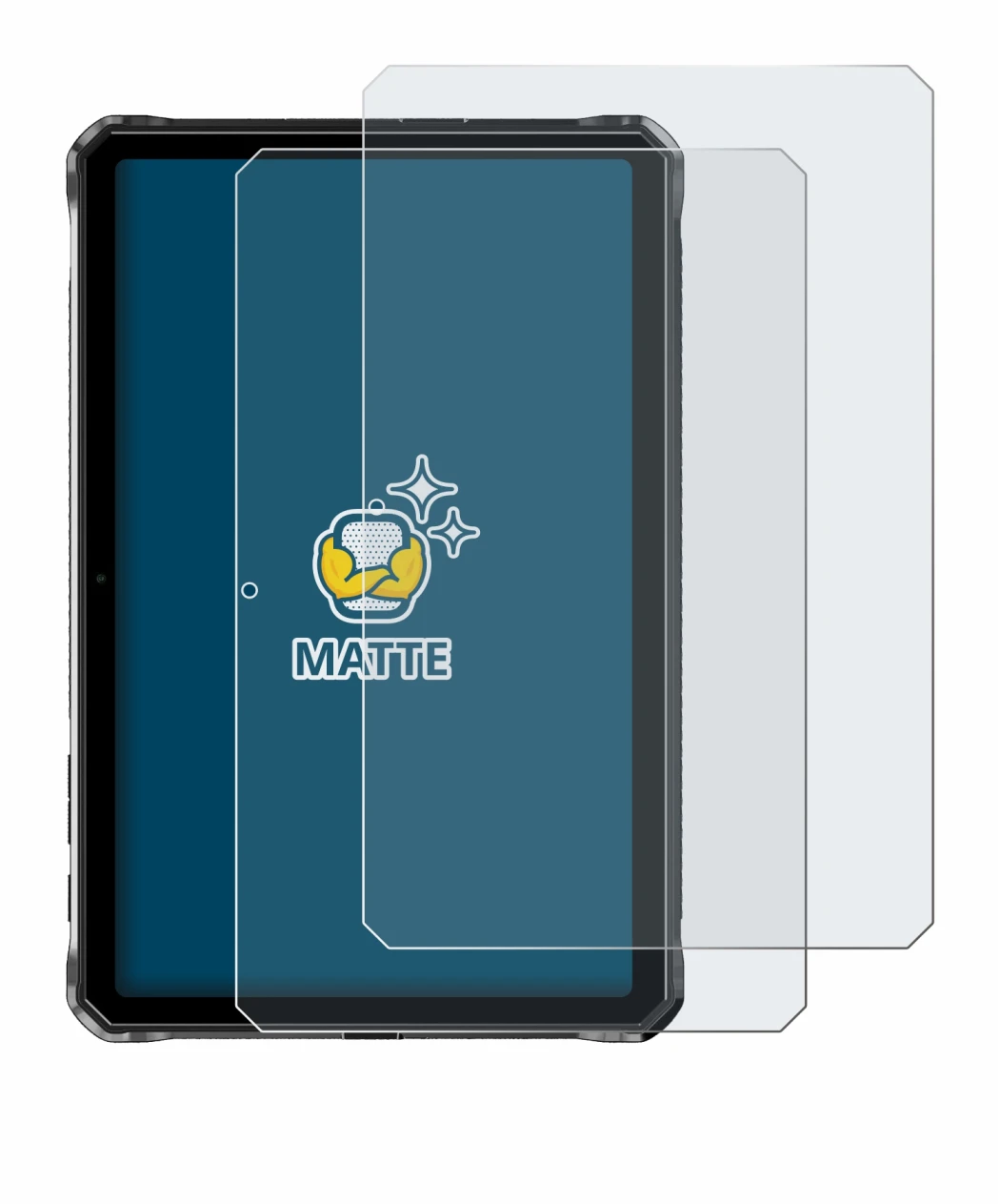 Imagen del dispositivo Doogee R10 con una amplia variedad de protectores de pantalla.