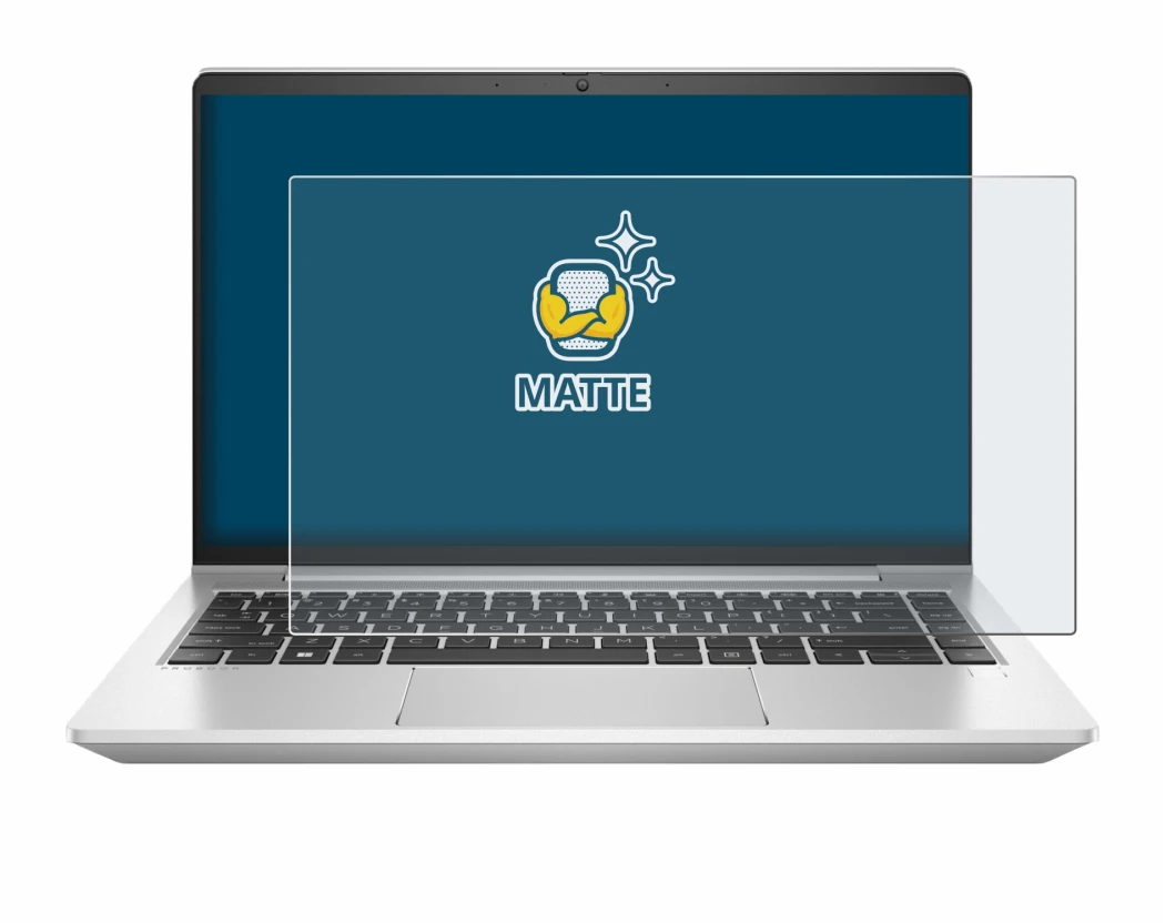Imagen del dispositivo HP ProBook 445 G9 con una amplia variedad de protectores de pantalla.