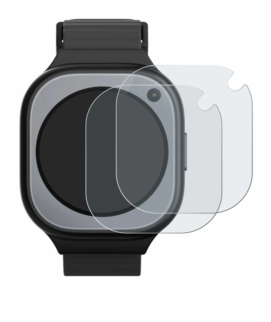 Imagen del dispositivo Xplora X6Pro con una amplia variedad de protectores de pantalla.