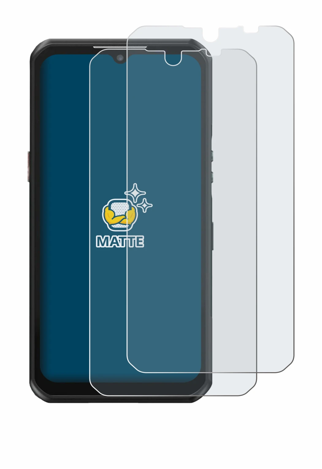 Imagen del dispositivo Oukitel WP39 con una amplia variedad de protectores de pantalla.