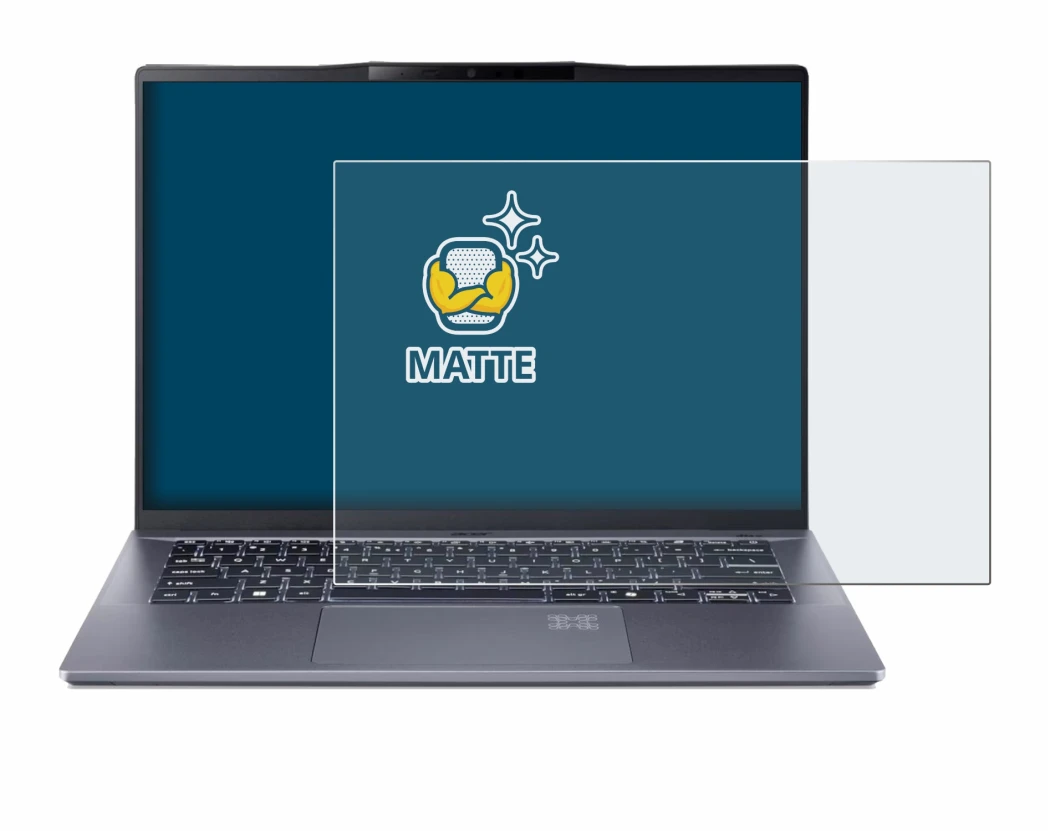 Imagen del dispositivo Acer Swift Go 14 AI con una amplia variedad de protectores de pantalla.